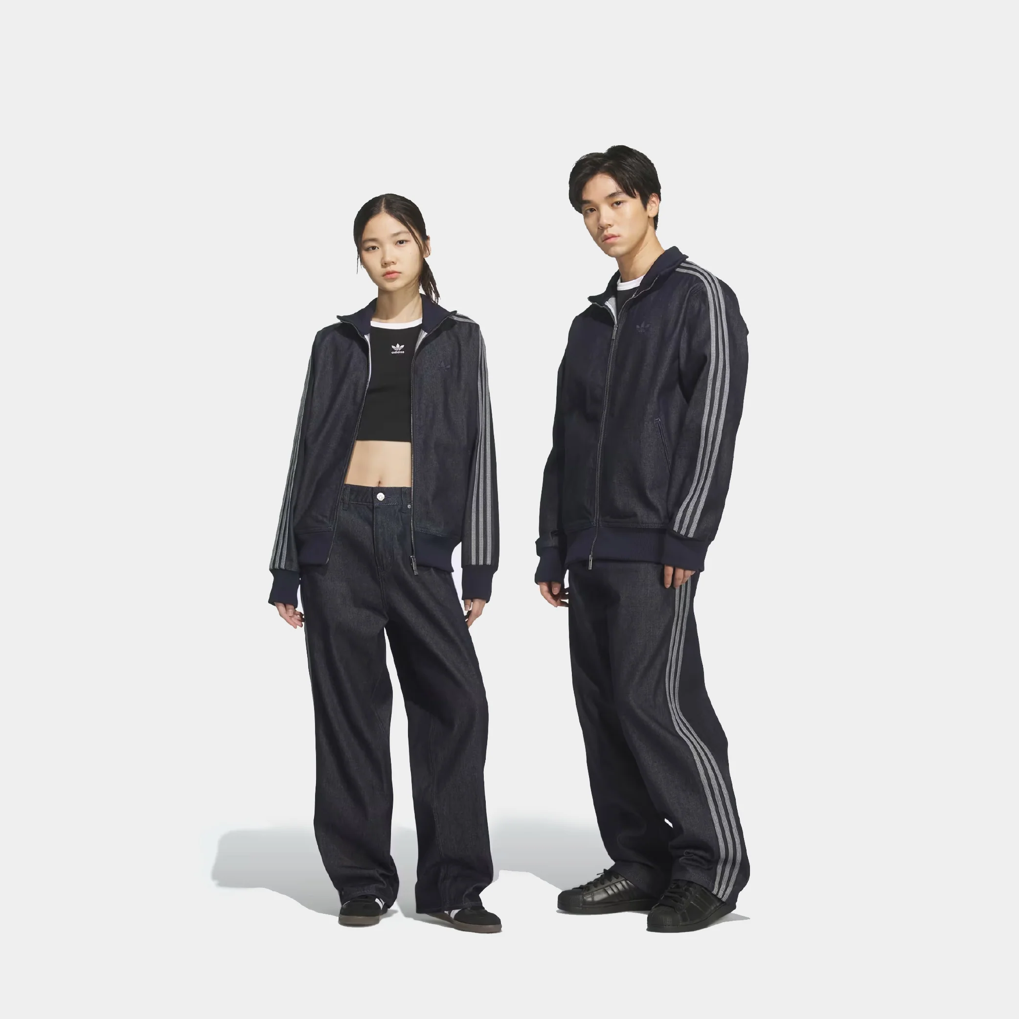 adidas Originals Denim Firebird Track Pants - Image 2