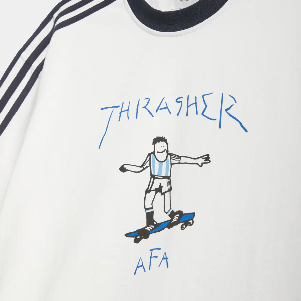 adidas Originals x Thrasher x AFA Argentina Gonz Ringer Tee - Image 3