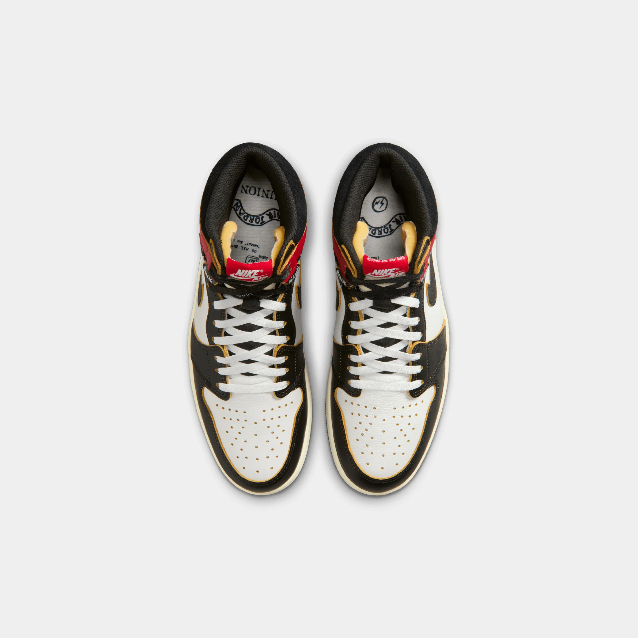 Air Jordan 1 Retro High OG x Union x Fragment "Black and Varsity Red" - Image 5
