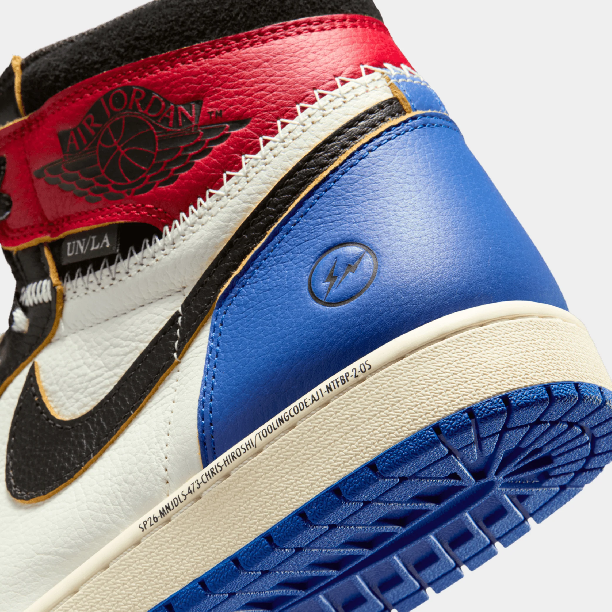 Air Jordan 1 Retro High OG x Union x Fragment "Black and Varsity Red" - Image 9