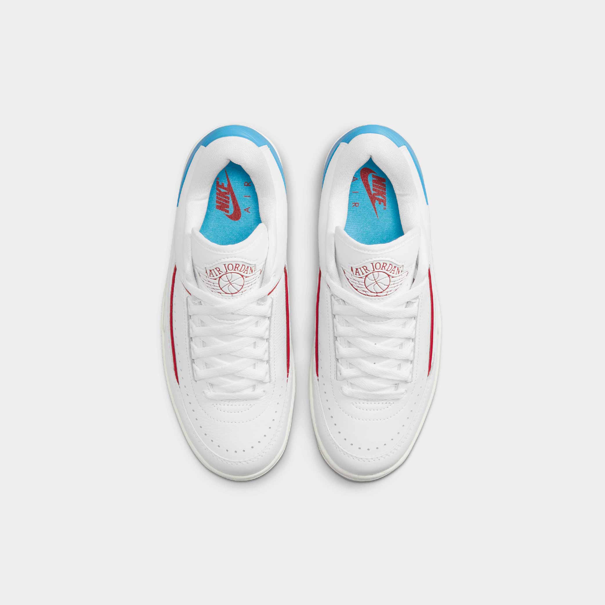 Air Jordan 2 Retro Low "Gym Red and Dark Powder Blue" (W) - Image 4