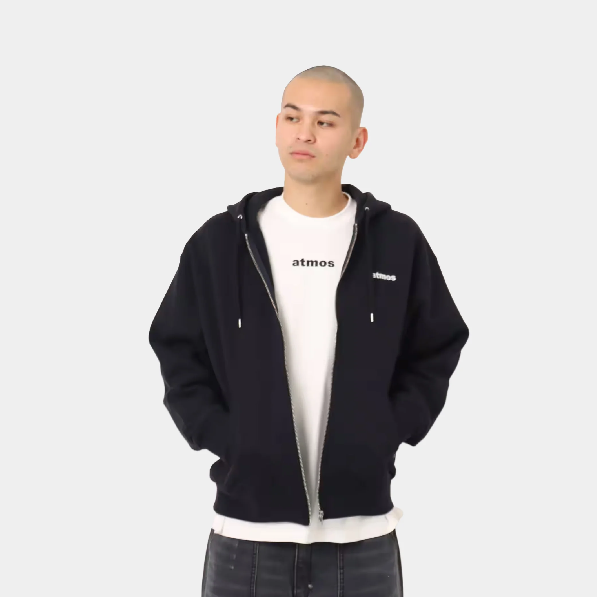 atmos Sakura Motif Zip-up Hooded Sweatshirt - Image 5