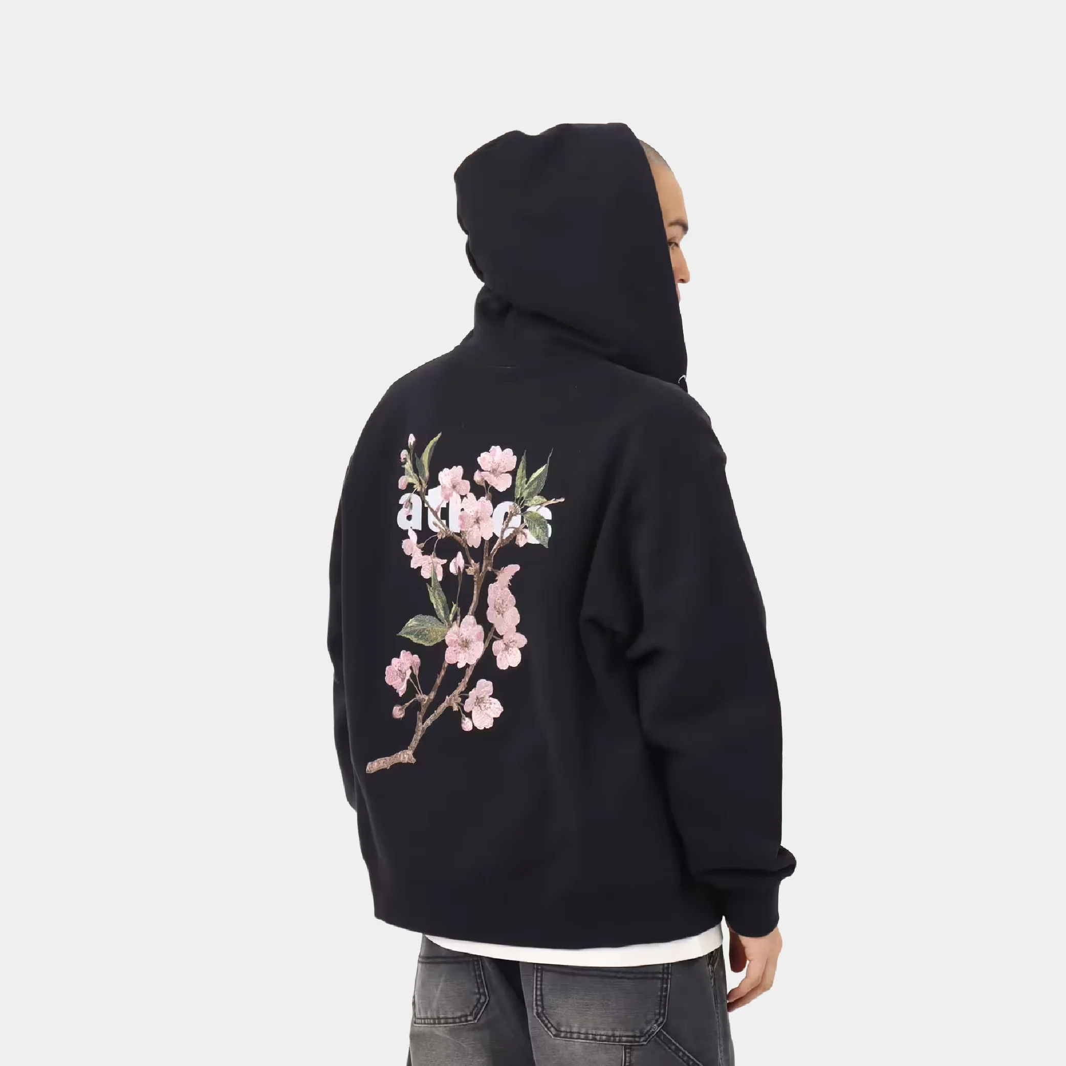 atmos Sakura Motif Zip-up Hooded Sweatshirt - Image 6