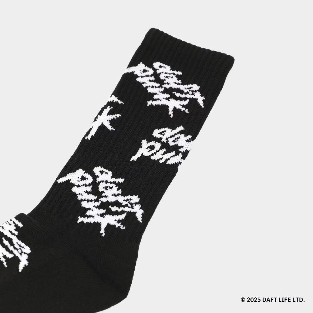 atmos x Daft Punk Logo All Over Socks - Image 3