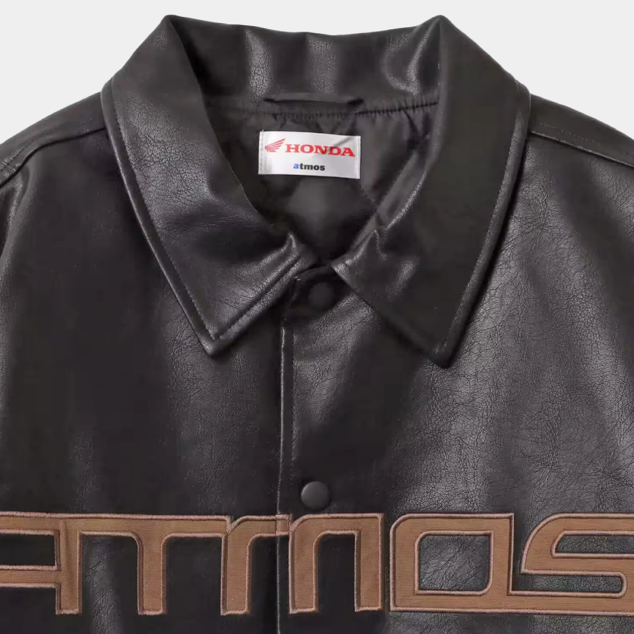 atmos x Honda Synthesis Leather Jacket - Image 4