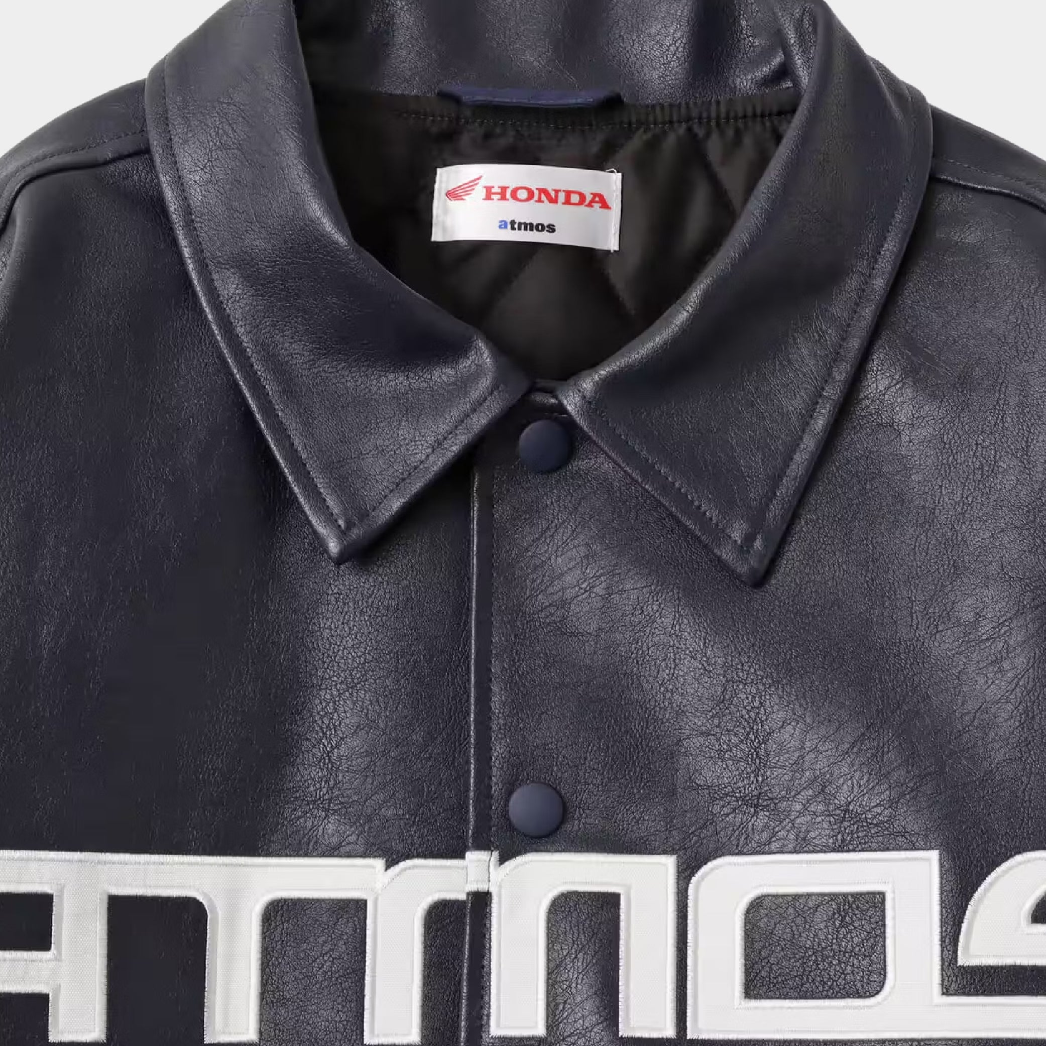 atmos x Honda Synthesis Leather Jacket - Image 4