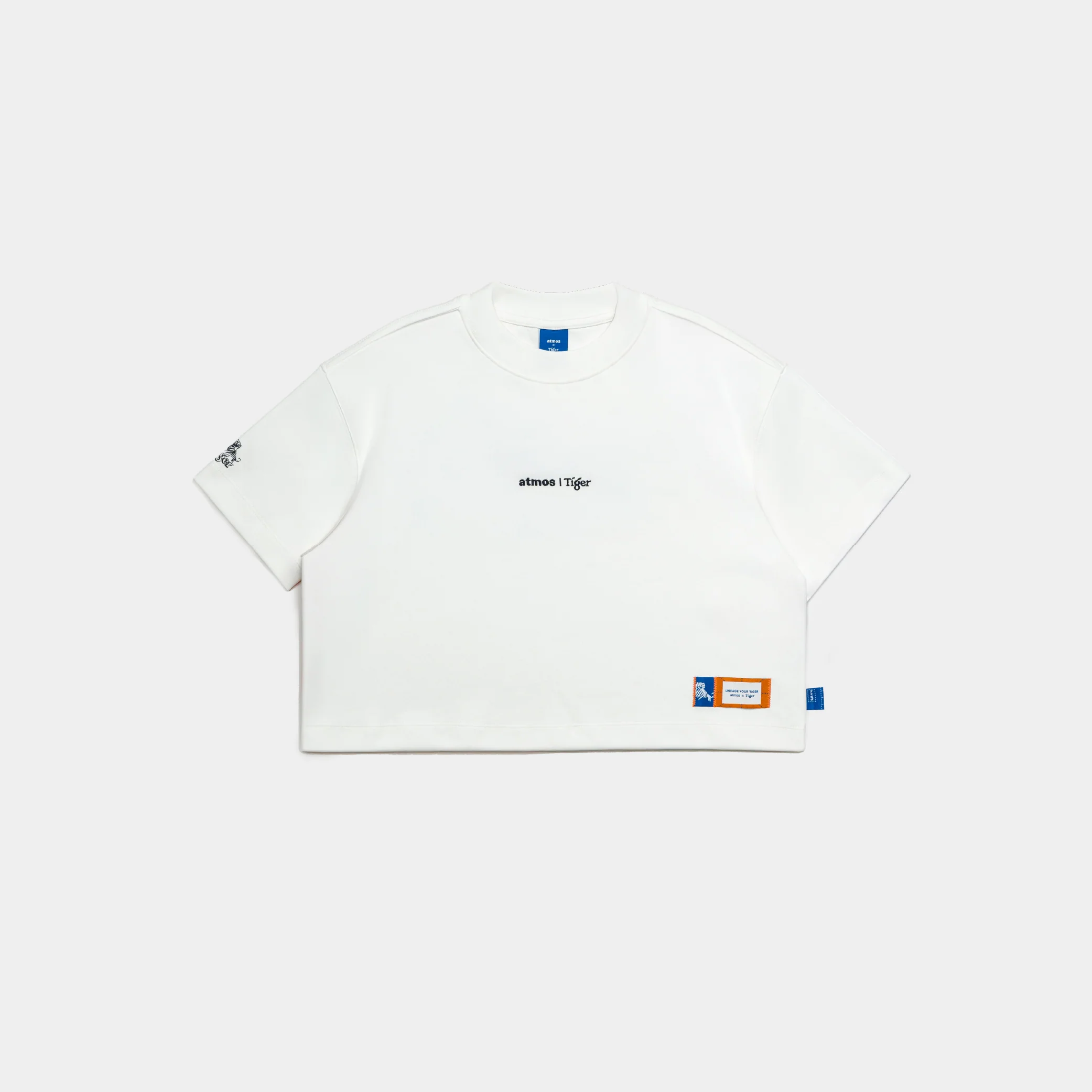 atmos x Tiger Graphic Interlock Cropped Tee