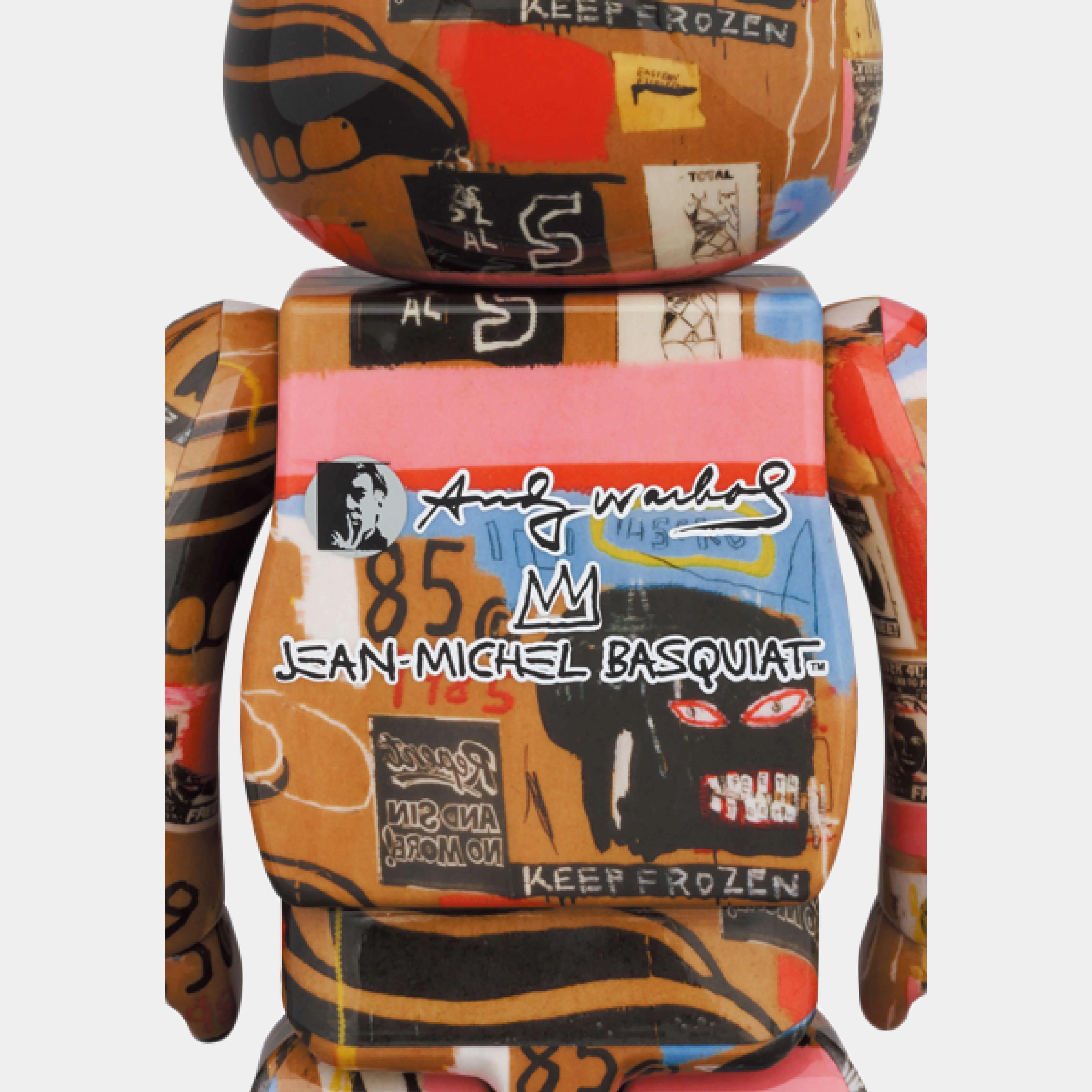 Medicom Be@rbrick Andy Warhol x Jean-Michel Basquiat #2 100% & 400% - Image 4