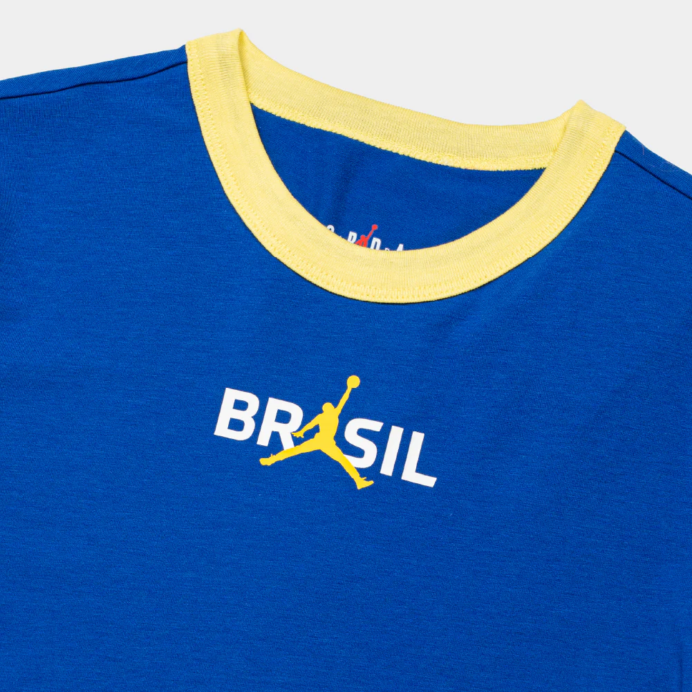 Brasil Futebol x Jordan Graphic Crew Neck Top - Image 3