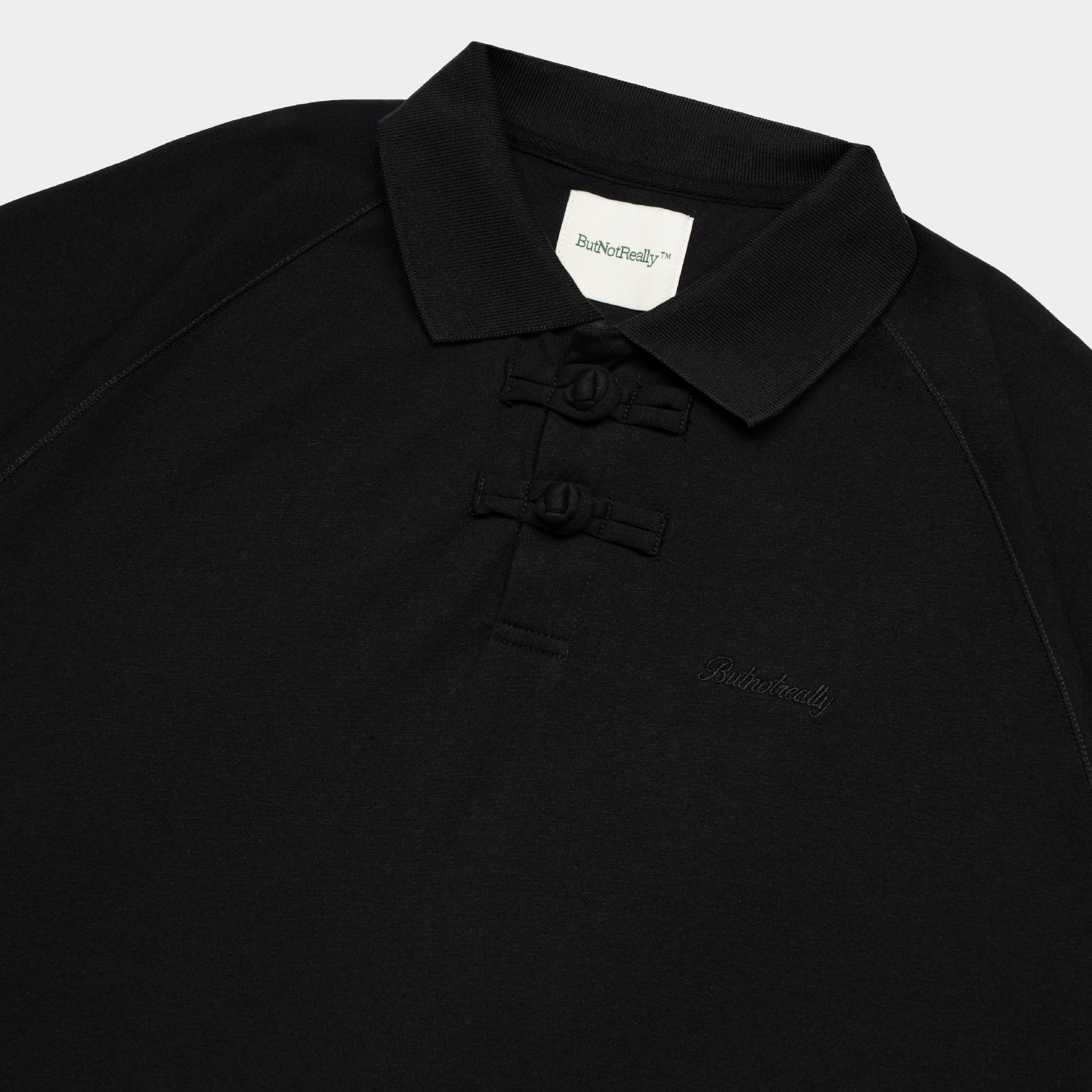 ButNotReally™ Core Cotton Chinese Button Polo Tee - Image 3