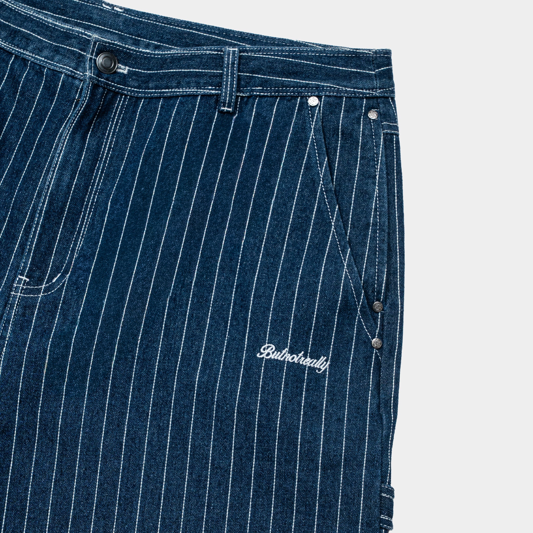 ButNotReally™ Core Denim Pinstripes Jorts - Image 4