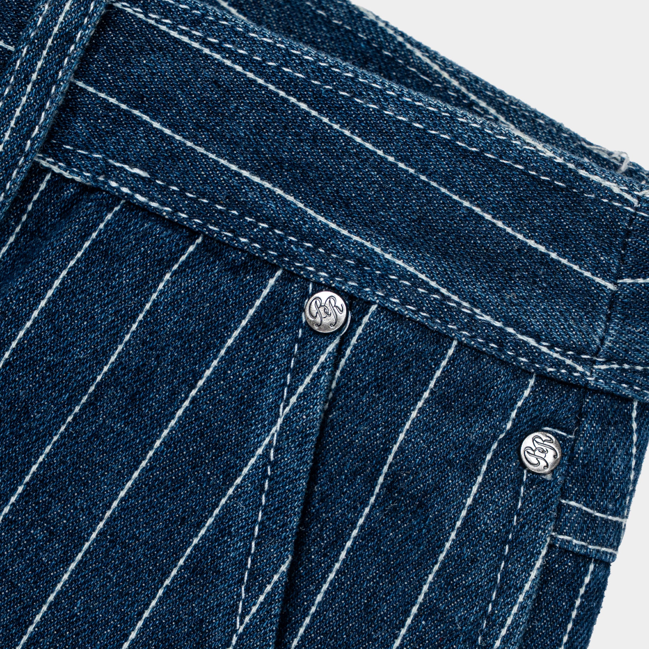 ButNotReally™ Core Denim Pinstripes Jorts - Image 5