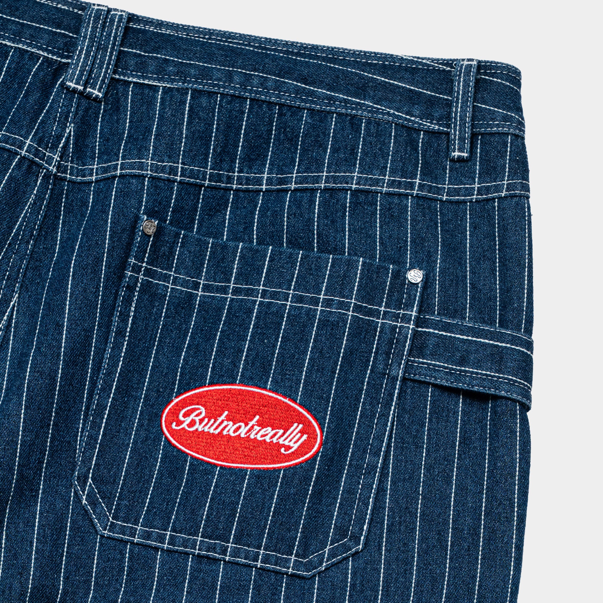 ButNotReally™ Core Denim Pinstripes Jorts - Image 6