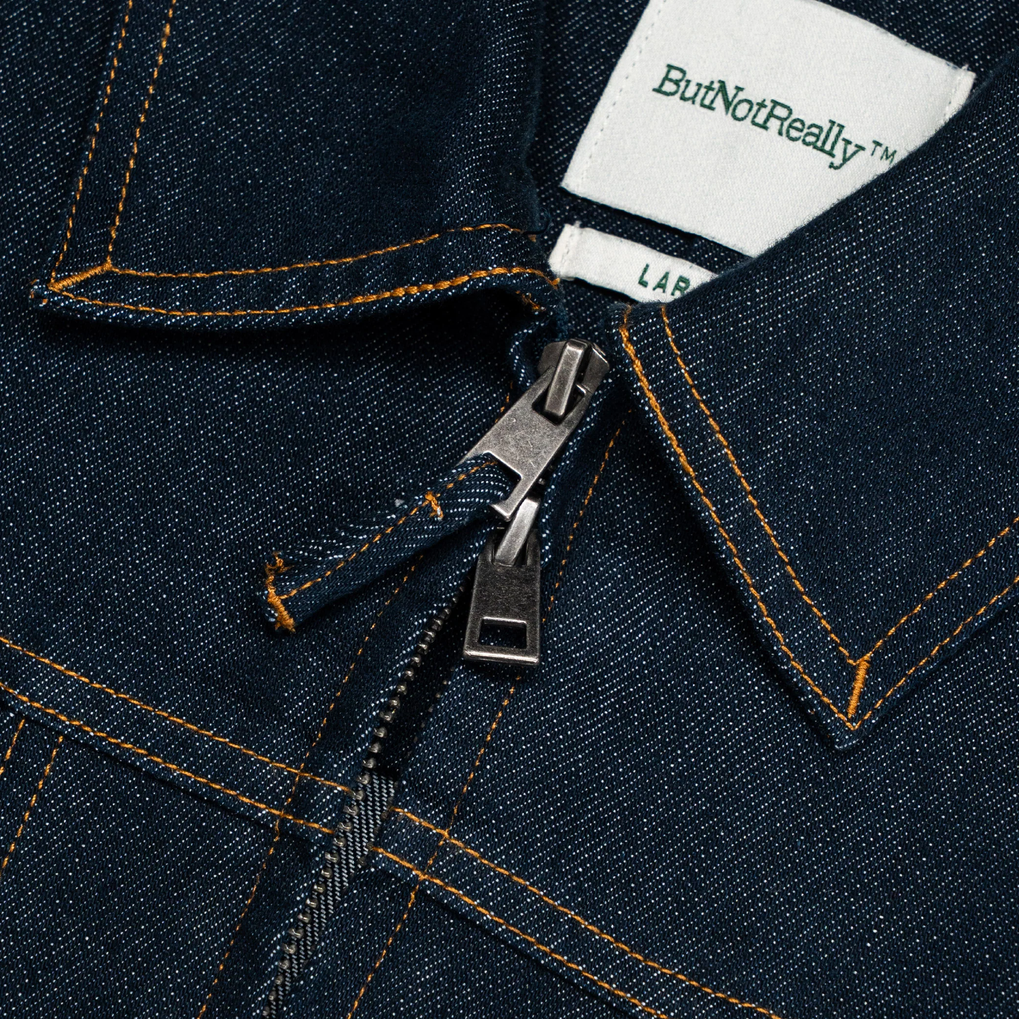 ButNotReally™ Dual-Zip Denim Cropped Fit Shirt - Image 7