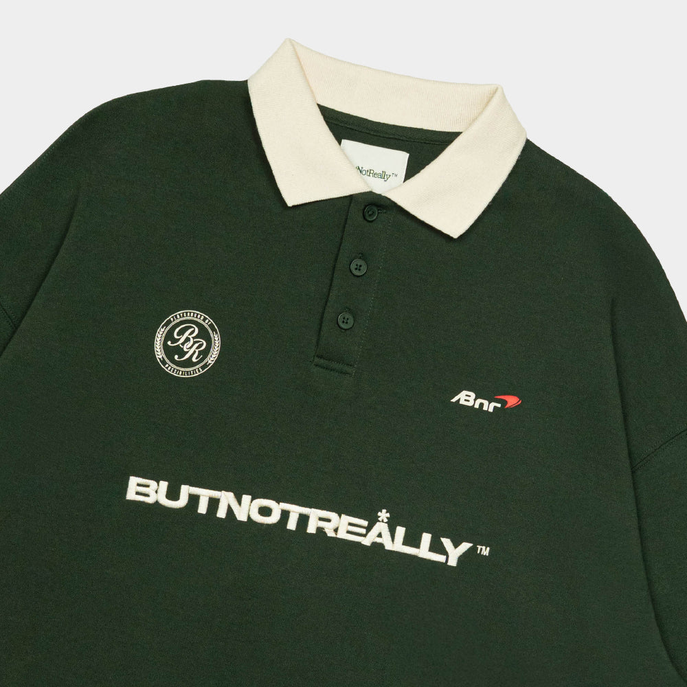 ButNotReally™ Graphic Interlock Long Sleeves Polo Tee - Image 4