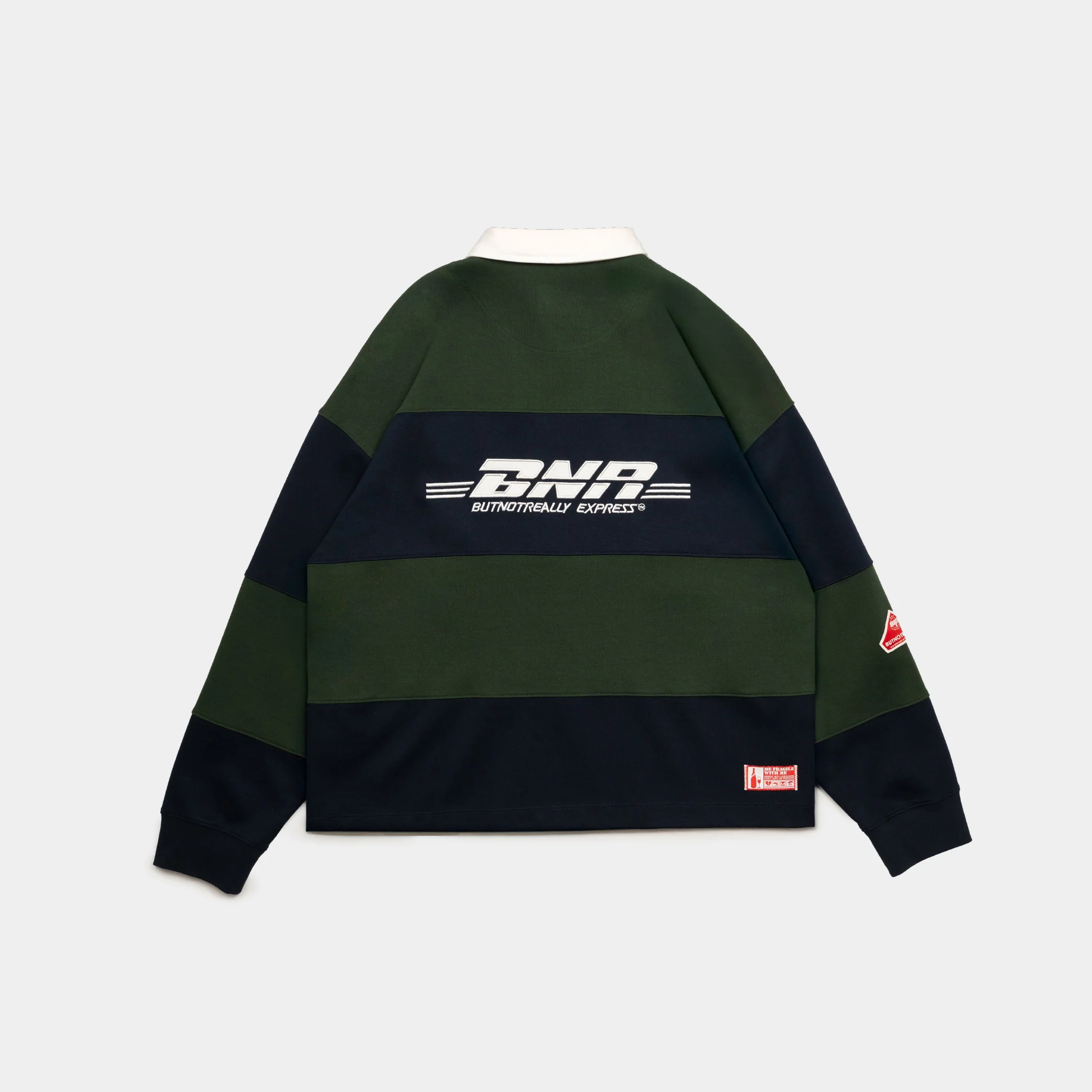 ButNotReally™ Graphic Interlock Long Sleeves Polo Tee - Image 3