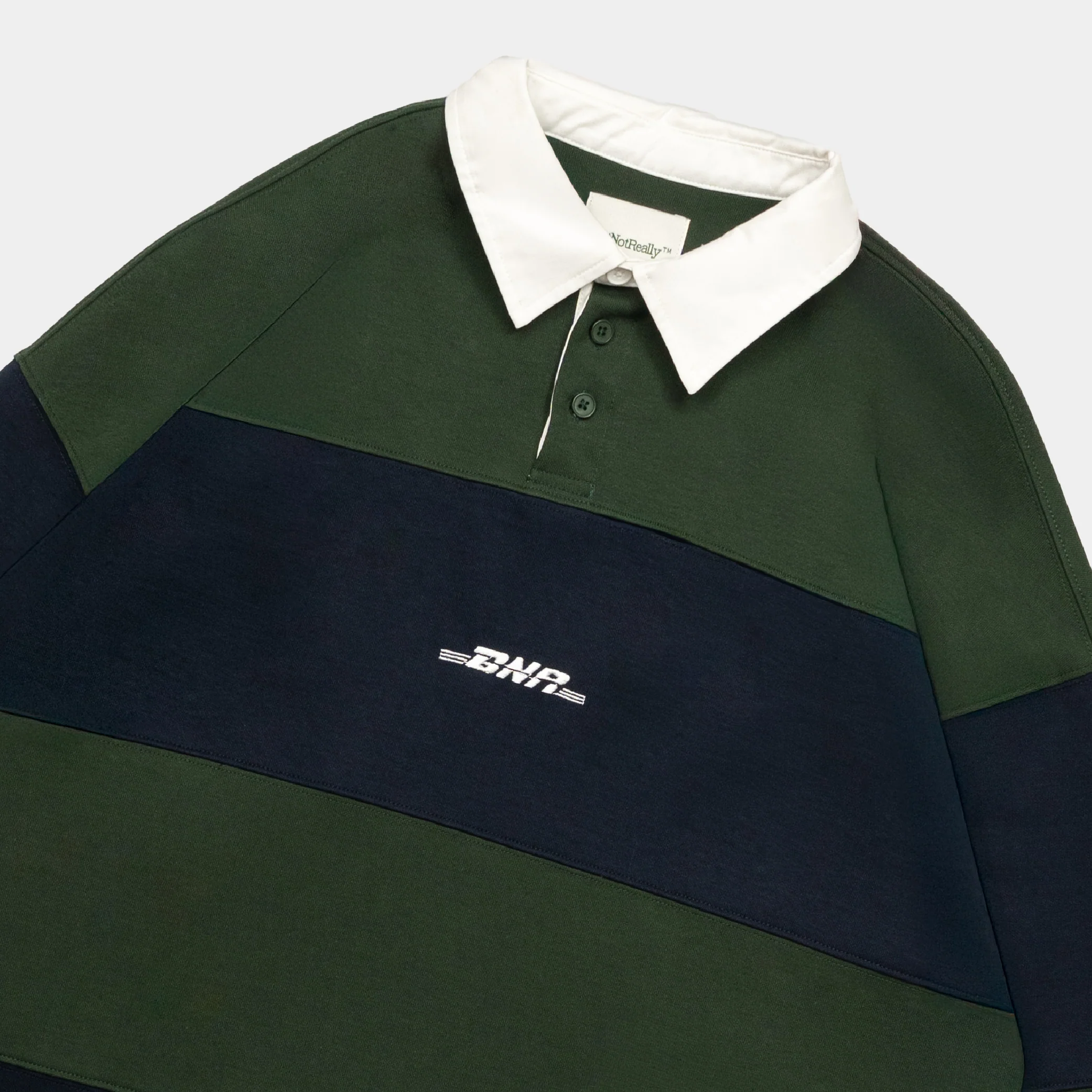 ButNotReally™ Graphic Interlock Long Sleeves Polo Tee - Image 4