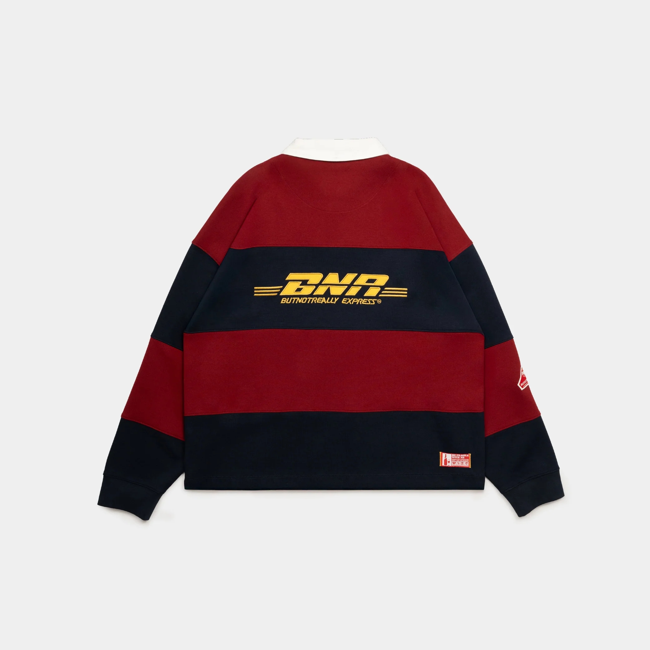 ButNotReally™ Graphic Interlock Long Sleeves Polo Tee - Image 3