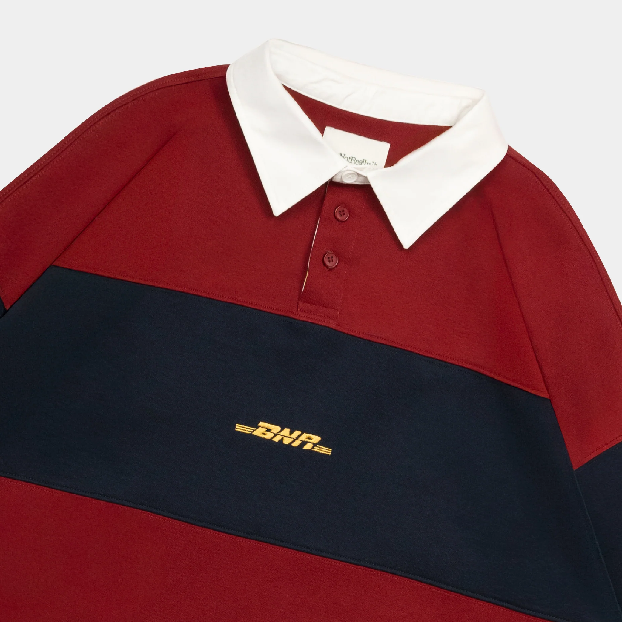 ButNotReally™ Graphic Interlock Long Sleeves Polo Tee - Image 4