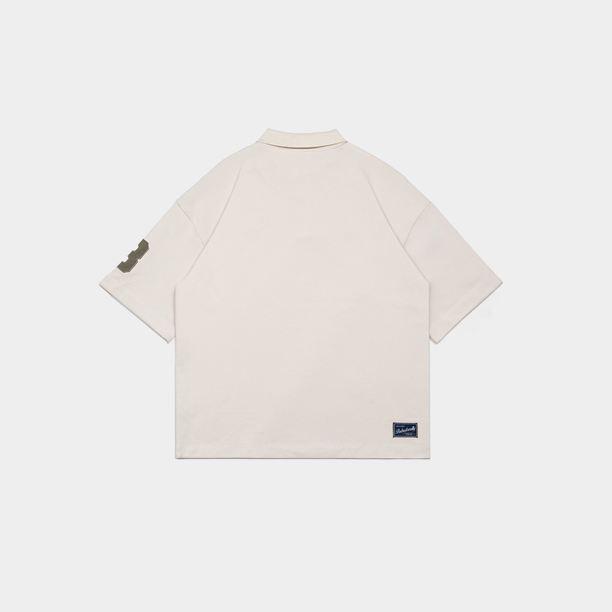 ButNotReally™ Graphic Interlock Oversized Polo Tee - Image 3