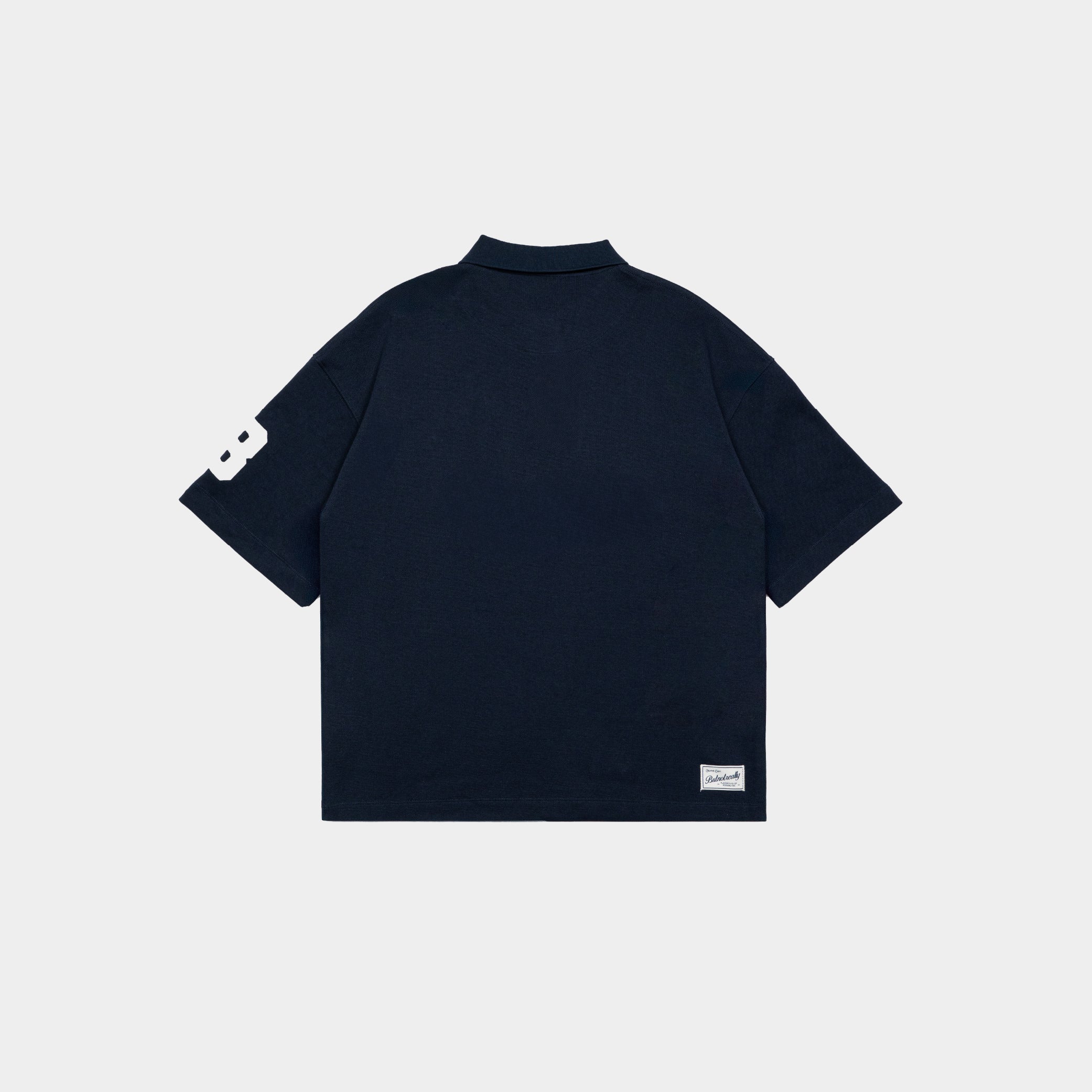 ButNotReally™ Graphic Interlock Oversized Polo Tee - Image 3
