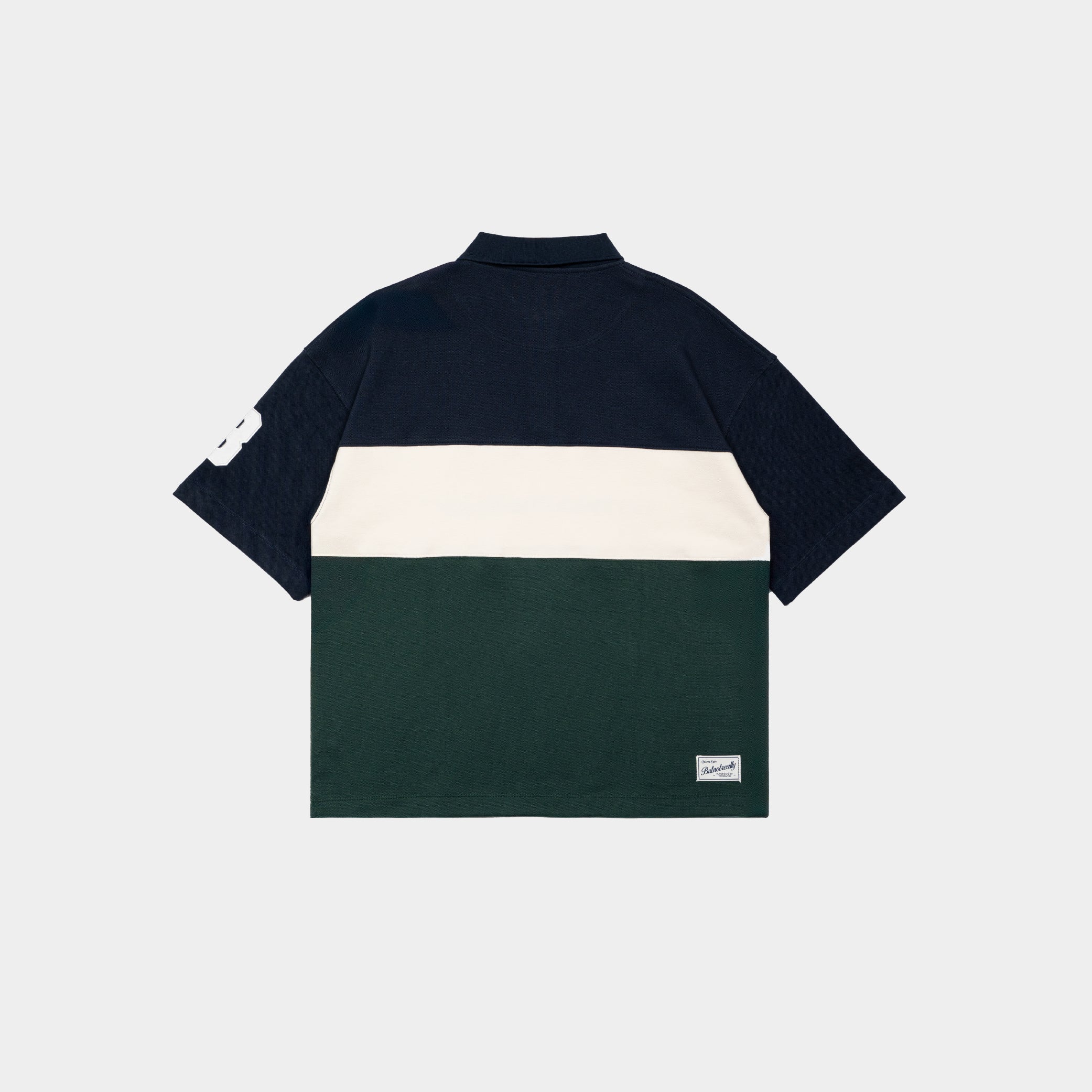 ButNotReally™ Graphic Interlock Oversized Polo Tee - Image 3