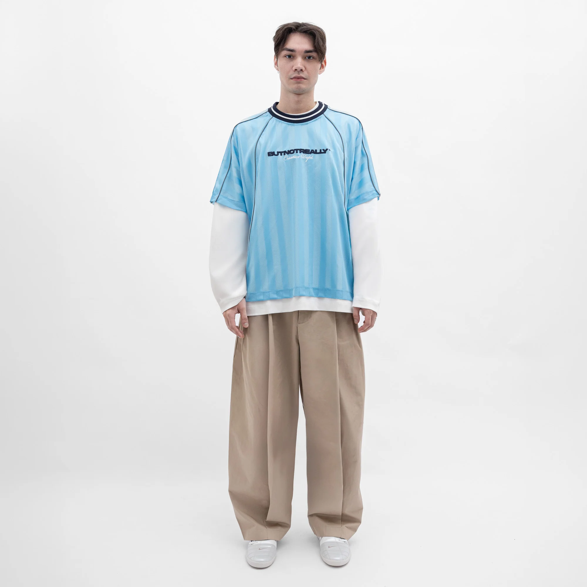ButNotReally™ Graphic Mesh Oversized Tee - Image 2