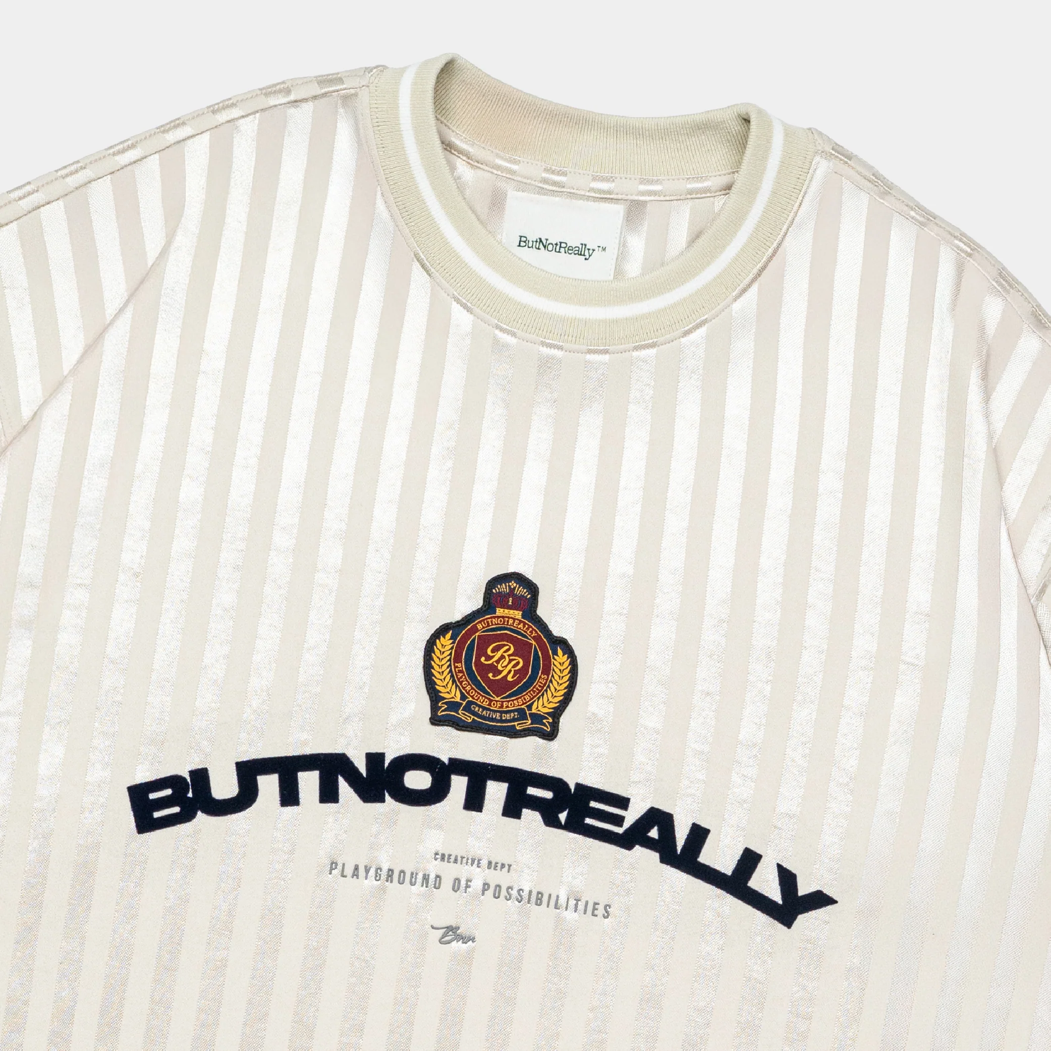 ButNotReally™ Graphic Stripes Oversized Jersey - Image 4