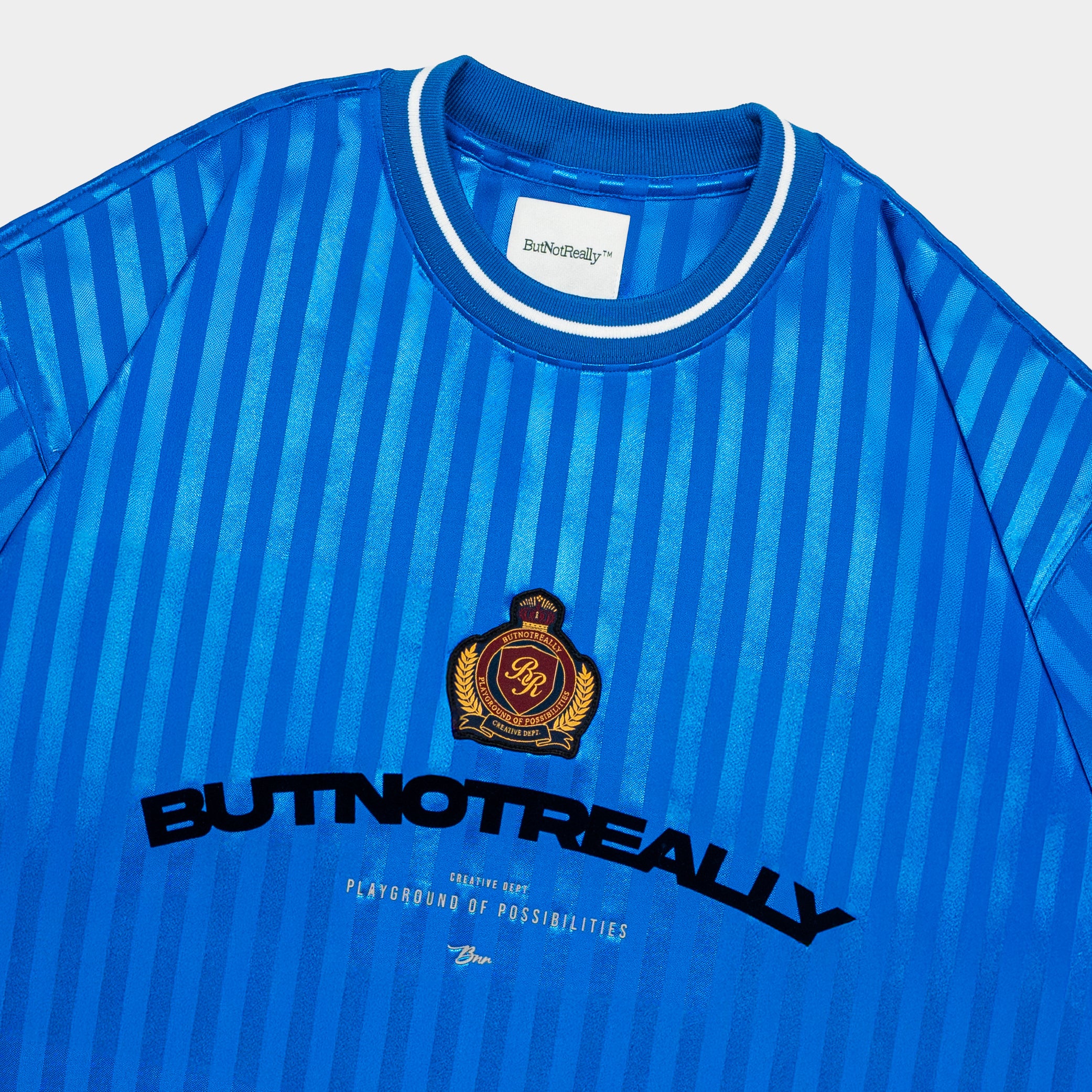 ButNotReally™ Graphic Stripes Oversized Jersey - Image 4