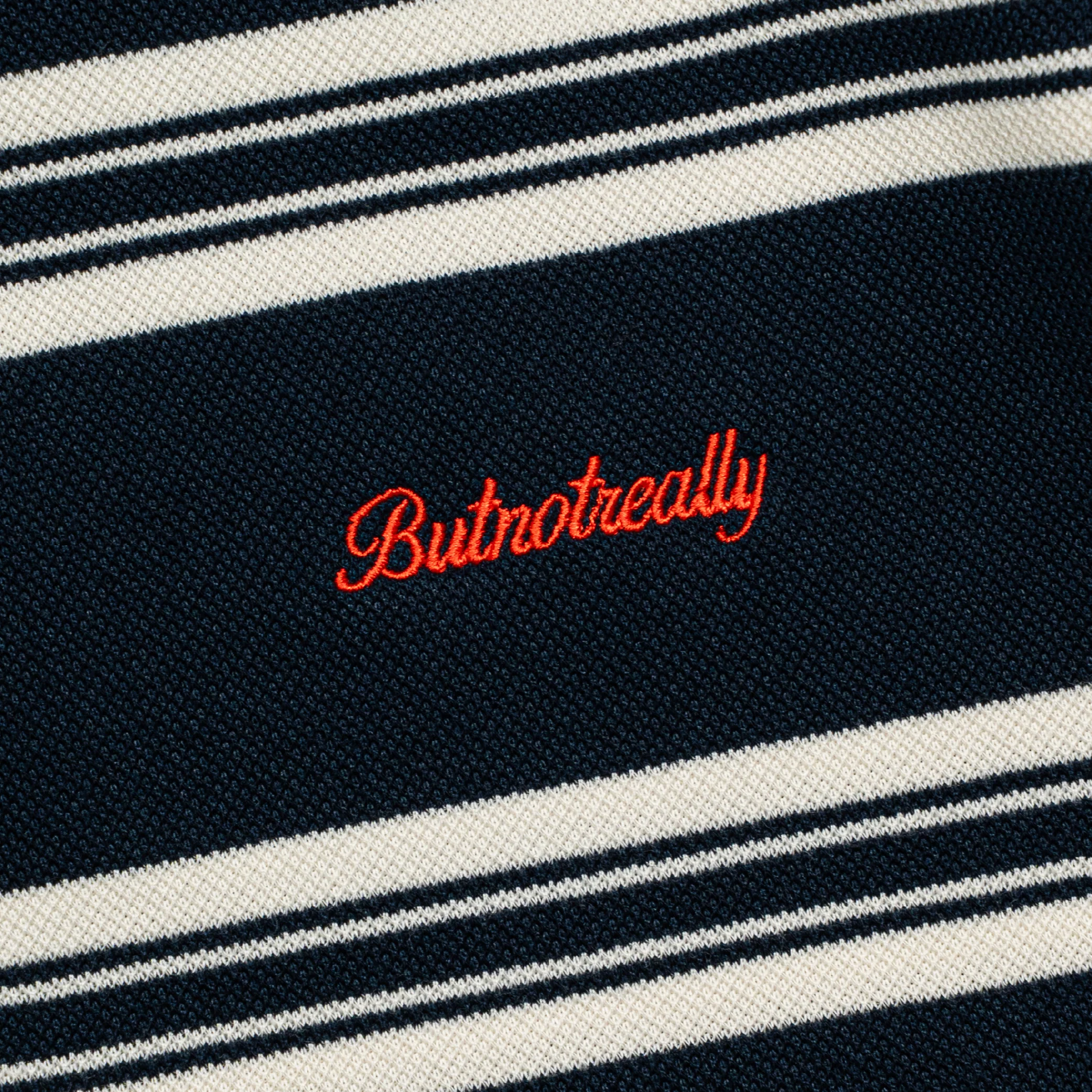 ButNotReally™ Interlock Stripes Polo Tee - Image 7