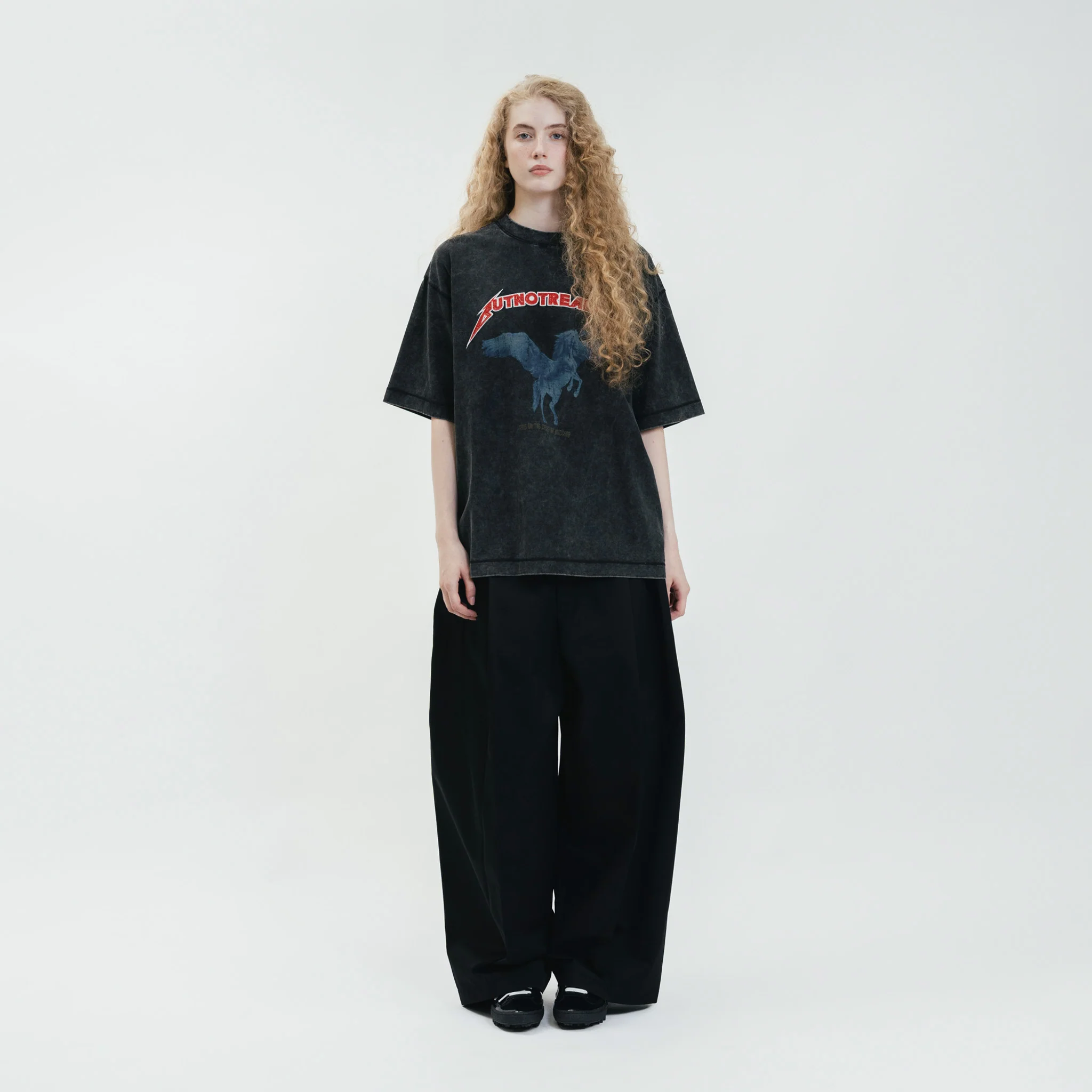 ButNotReally™ Stone-Washed Graphic Cotton Oversized Tee - Image 2