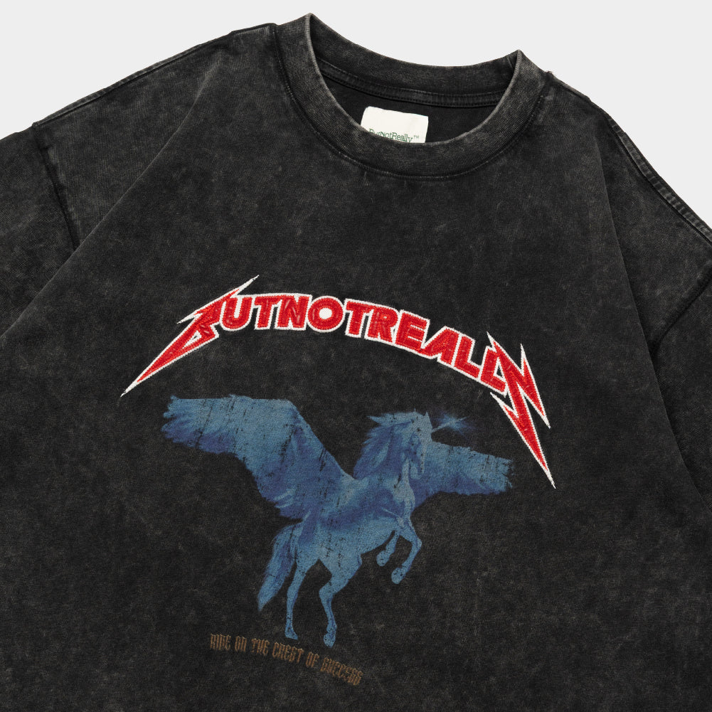 ButNotReally™ Stone-Washed Graphic Cotton Oversized Tee - Image 4