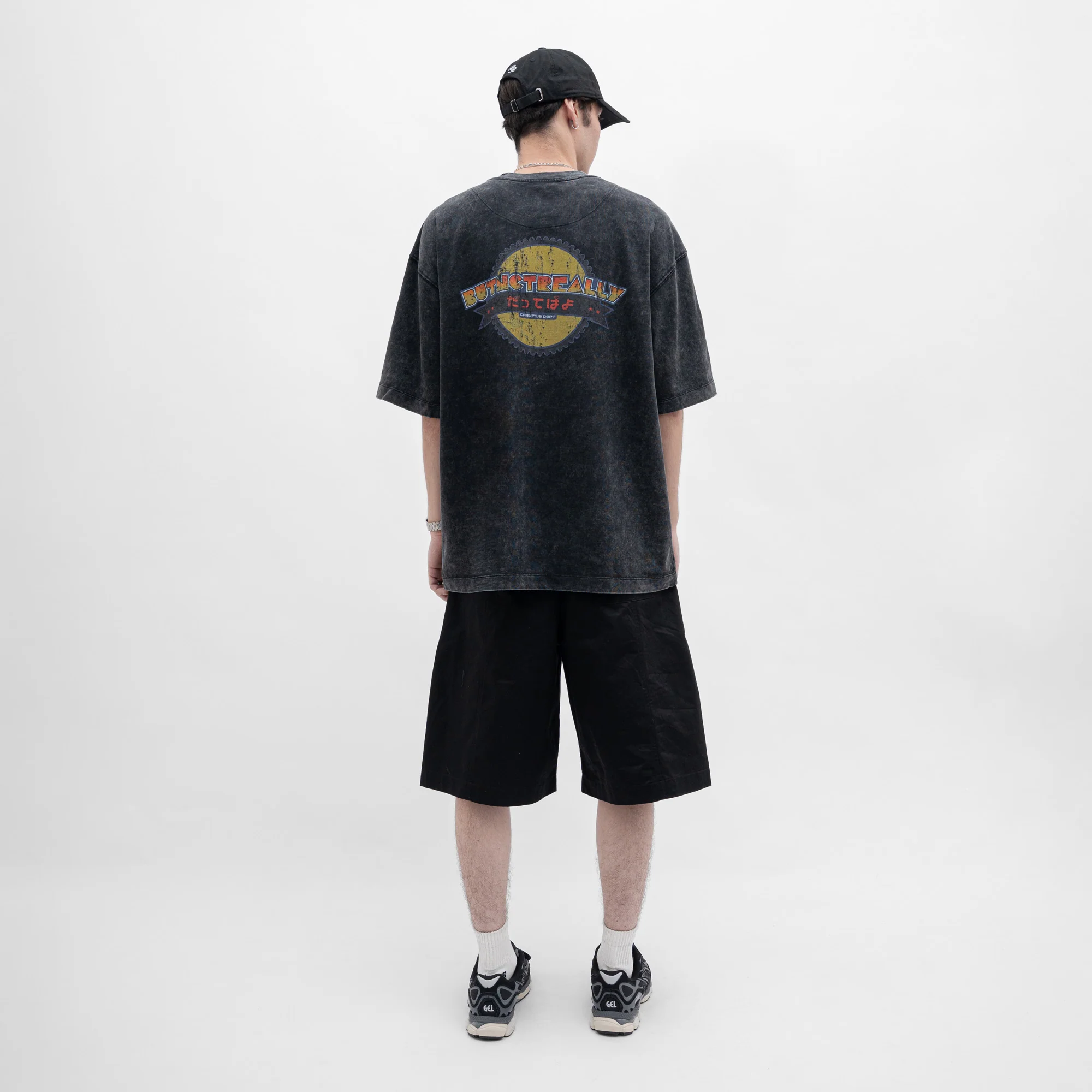 ButNotReally™ Stone-Washed Graphic Oversized Tee - Image 2