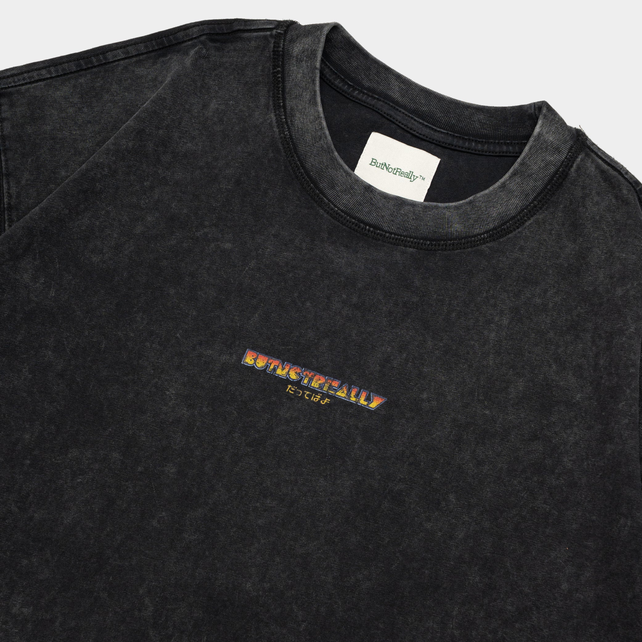 ButNotReally™ Stone-Washed Graphic Oversized Tee - Image 4