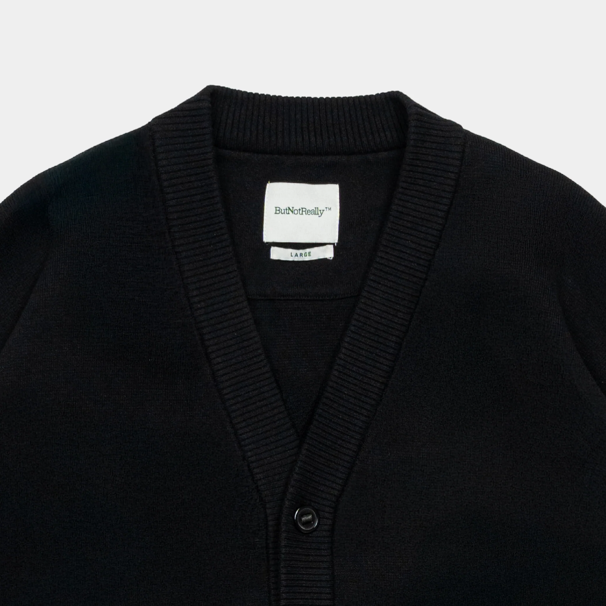 ButNotReally™ Core Cotton Oversized Knitted Cardigan - Image 3