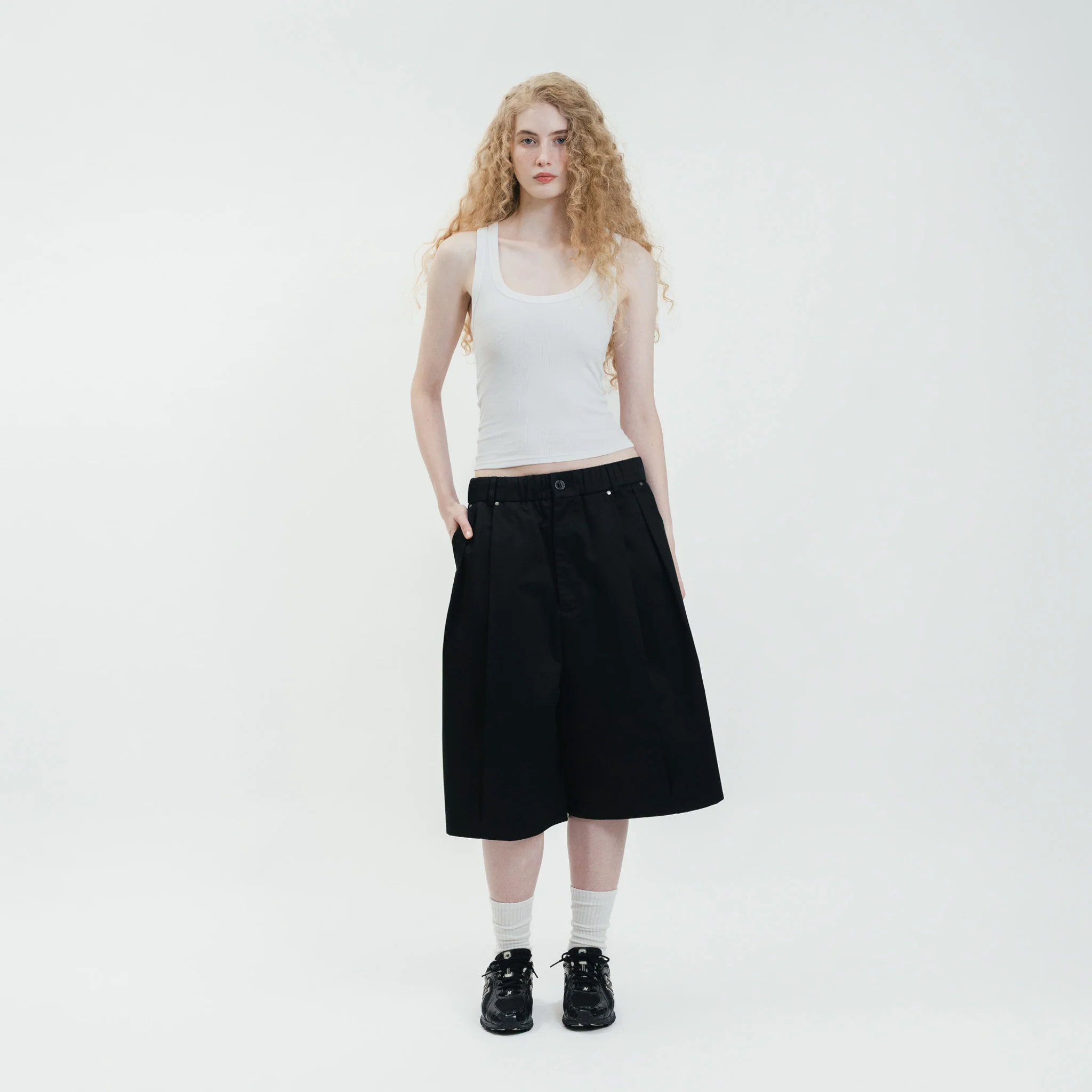 ButNotReally™ Core Cotton Wide Fit Pleated Half Pants - Image 2