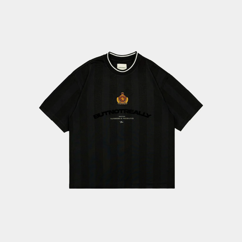 ButNotReally™ Graphic Stripes Oversized Jersey