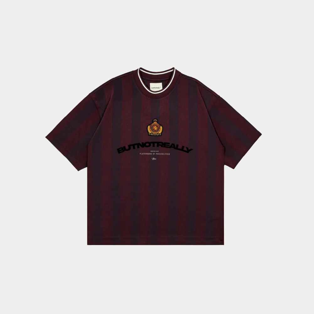 ButNotReally™ Graphic Stripes Oversized Jersey