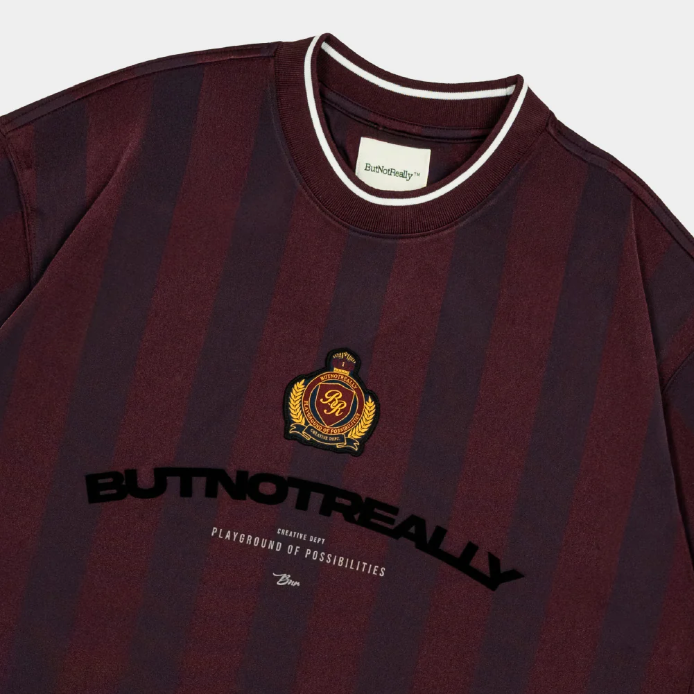 ButNotReally™ Graphic Stripes Oversized Jersey - Image 3