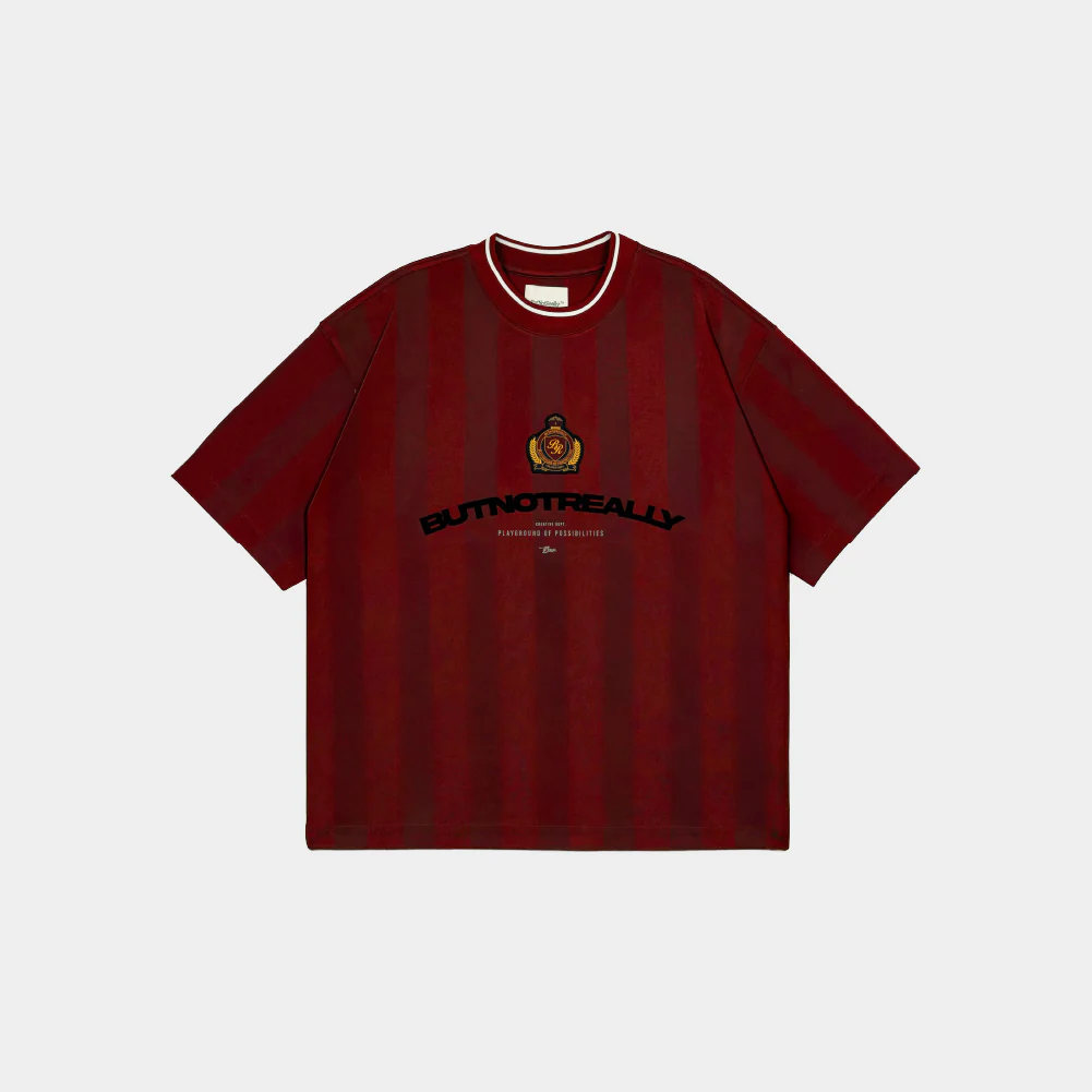 ButNotReally™ Graphic Stripes Oversized Jersey