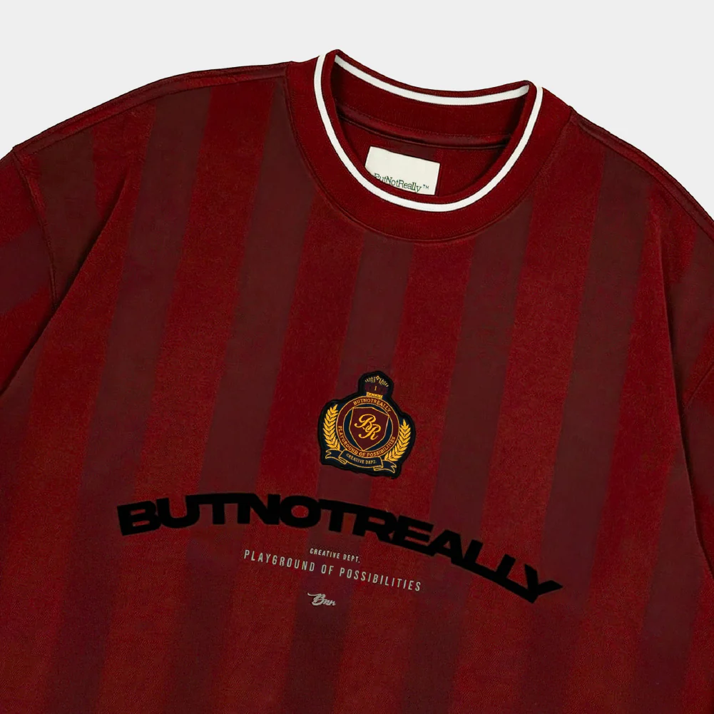 ButNotReally™ Graphic Stripes Oversized Jersey - Image 3