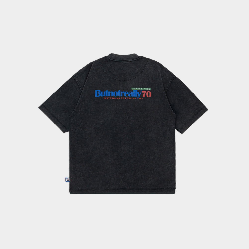 ButNotReally™ Stone-Washed Graphic Cotton Oversized Pocket Tee - Image 2