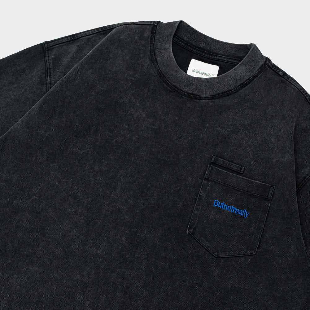 ButNotReally™ Stone-Washed Graphic Cotton Oversized Pocket Tee - Image 3