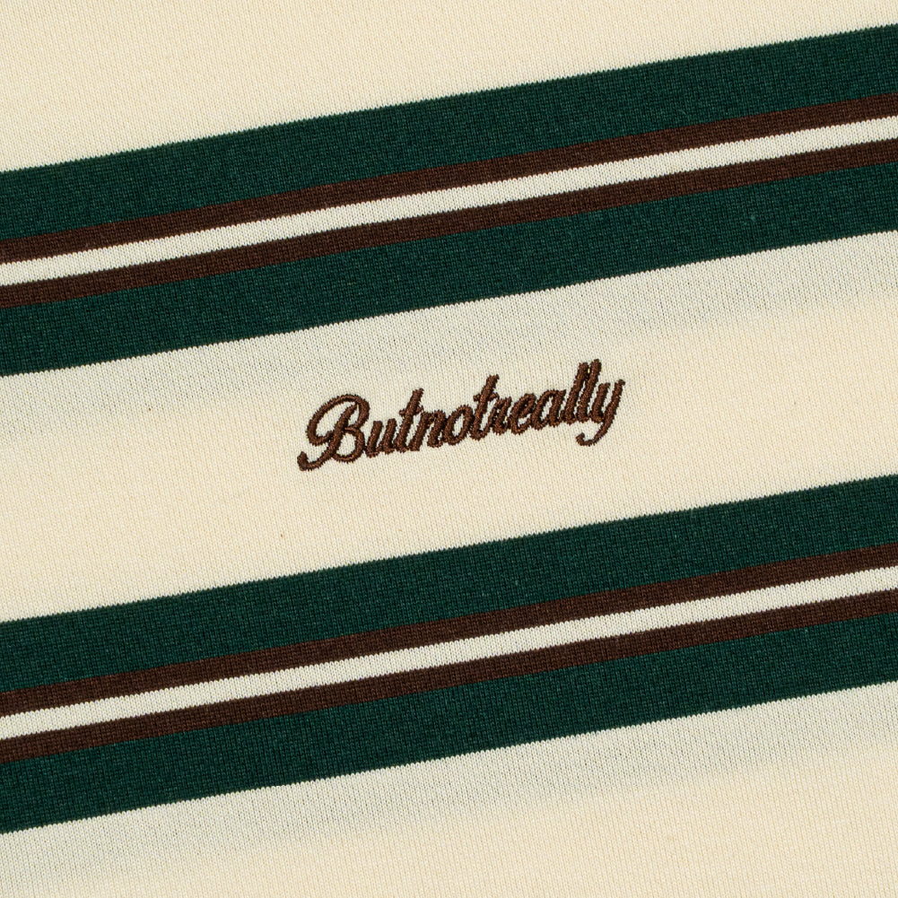 ButNotReally™ Stripes Interlock Long Sleeves Polo Tee - Image 5