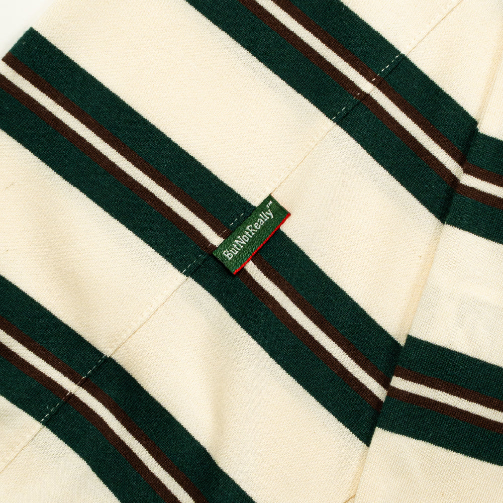 ButNotReally™ Stripes Interlock Long Sleeves Polo Tee - Image 6