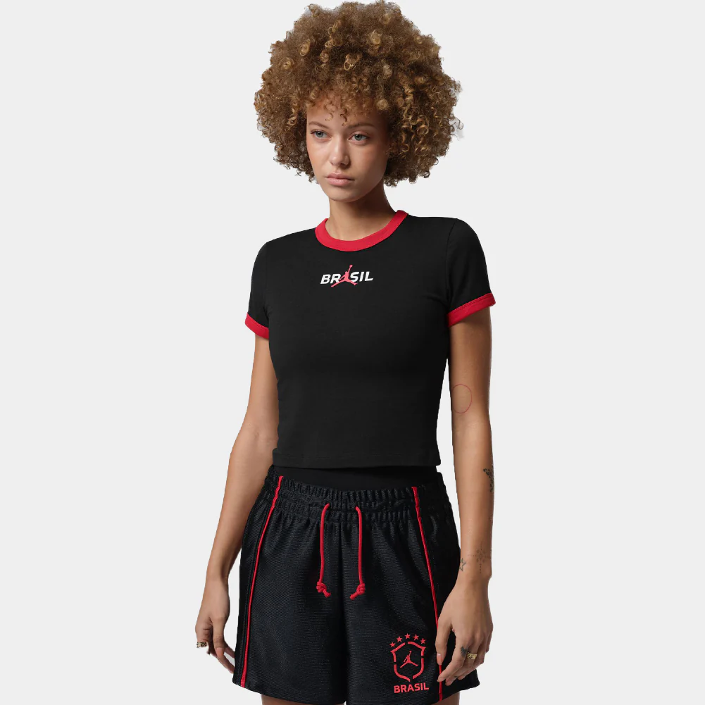 Jordan Graphic Brazil Crew Neck Top - Image 3